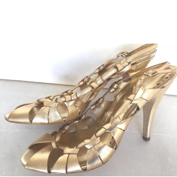 girls gold heels